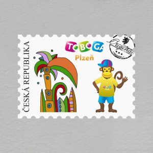 Toboga Plzeň - magnet známka