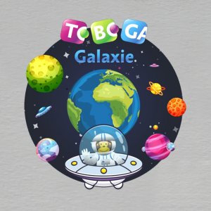 Toboga Galaxie - magnet ořez masiv 8 cm