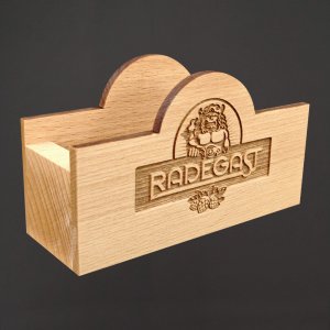 Radegast - stojánek na podtácky - oboustranný gravír