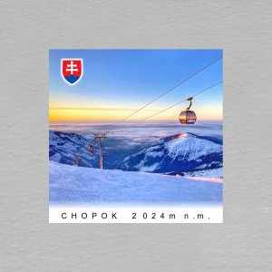 Chopok - magnet čtverec bez rámu