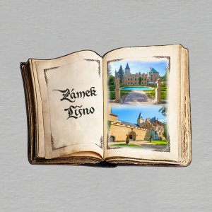 Zámek Líšno - magnet kniha