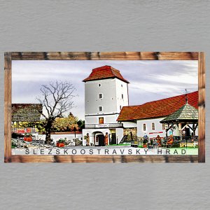 Slezskoostravský hrad - magnet DL rám