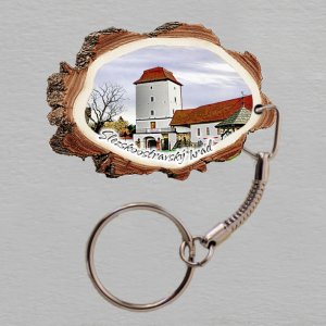 Slezskoostravský hrad - klíčenka kůra