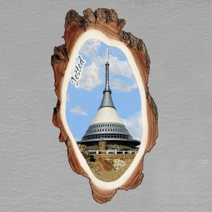 Ještěd - magnet kůra