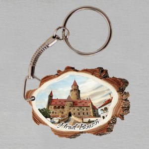 Bouzov - hrad - klíčenka kůra