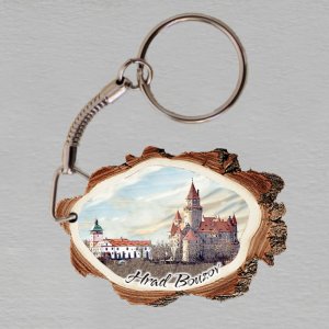 Bouzov - hrad - klíčenka kůra