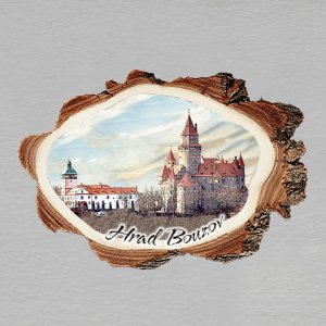 Bouzov - hrad - magnet kůra malá