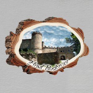 Boskovice - hrad - magnet kůra malá