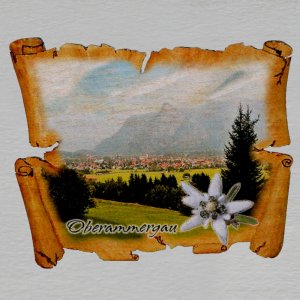 Oberammergau 2 - magnet pergamen