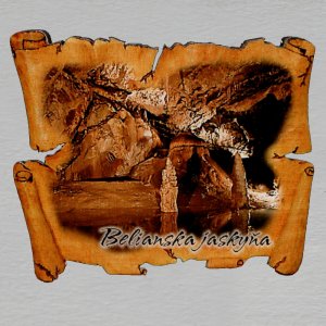Belianska jaskyňa - magnet pergamen