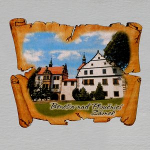 Benešov nad Ploučnicí - Zámek - magnet pergamen
